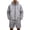Gray, variant on Quick-Dry Sun Protection Suit, Cooling Cooling Fabric Hooded Jacket and Sport Shorts for Men Summer Hiking Fishing Outdoor Leisure 2 Piece Black L