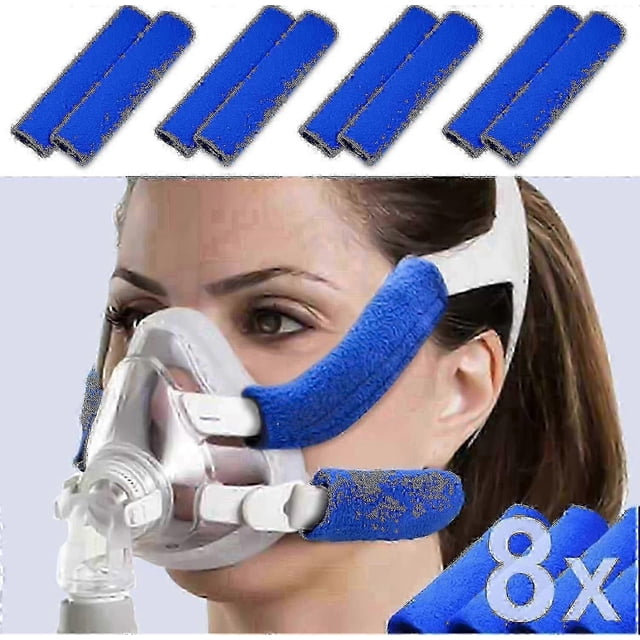 2025 8 Pack Cpap Headgear Strap Covers, Universal And Reusable Cpap Strap Covers, Soft-fleece Strap Pads, Reduce Red Marks Skin Irri-tation, Great Val