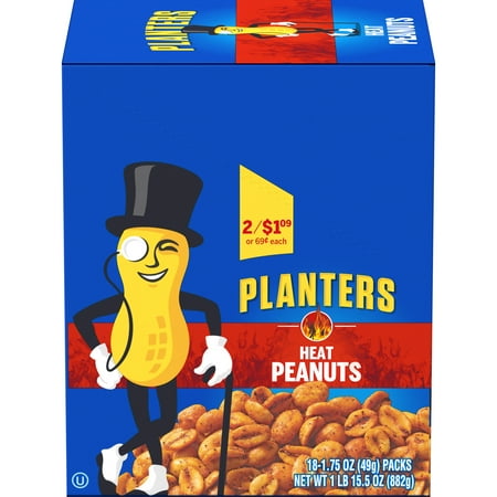 PLANTER HEAT PEANUTS 18ct