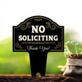 thumbnail image 4 of No Soliciting Yard Sign with Metal Stakes, Outdoor Sign for House, Home, Front Door, Business, Lawn, Garden Decor (8 INCHES), 4 of 10