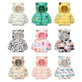 thumbnail image 4 of Hotiary Todddler Boys Girls Winter Puffer Jacket Kids Cartoon Print Warm Windproof Zip up Hooded Coat Children Lightweight Bear Ears Padded Down Outerwear Packable for 2-9 Years, 4 of 4
