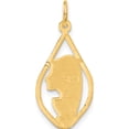 thumbnail image 4 of 14K Yellow Gold Blessed Mary Charm (30.75 X 14.5) Made In United States c1919, 4 of 6