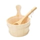 thumbnail image 5 of Barril y cucharón para sauna de 4 litros, herramienta de baño de vapor para sauna tradicional portátil Madera, 5 of 9