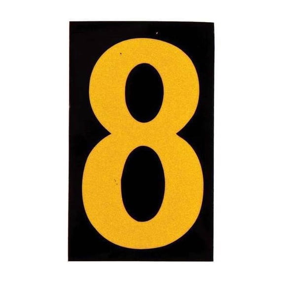 Brady Reflective Numbers And Letters,8,PK25 5905-8