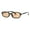 Black (Orange), variant on Unisex Retro Rectangle Sunglasses with Gold Pyramid Studs UV400 Black, Orange