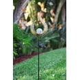 thumbnail image 5 of Glam Hobby Garden Solar Stake Lights, Pathway Outdoor Moon Crackle Glass Globe Stake Metal Lights, Waterproof Warm White LED for Lawn, Patio or Backyard, 5 of 7
