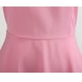 thumbnail image 5 of Pink Womens Dresses Vintage V Neck Short Sleeve Solid Color Casual Dress Cocktail Evening Dresses for Women 2024, 5 of 5