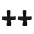 thumbnail image 1 of Adaptador de montaje Sidaley 2x tornillo negro 1/4 superficie moleteada antideslizante A25 M5 macho, 1 of 6