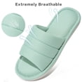 thumbnail image 3 of Ecetana Slippers for Women Open Toe Slippers Memory Foam Slip On Bedroom Slippers Indoor House Shoes, 3 of 7