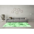 thumbnail image 3 of Ahgly Company Indoor Square Abstract Emerald Green Modern Area Rugs, 6' Square, 3 of 4