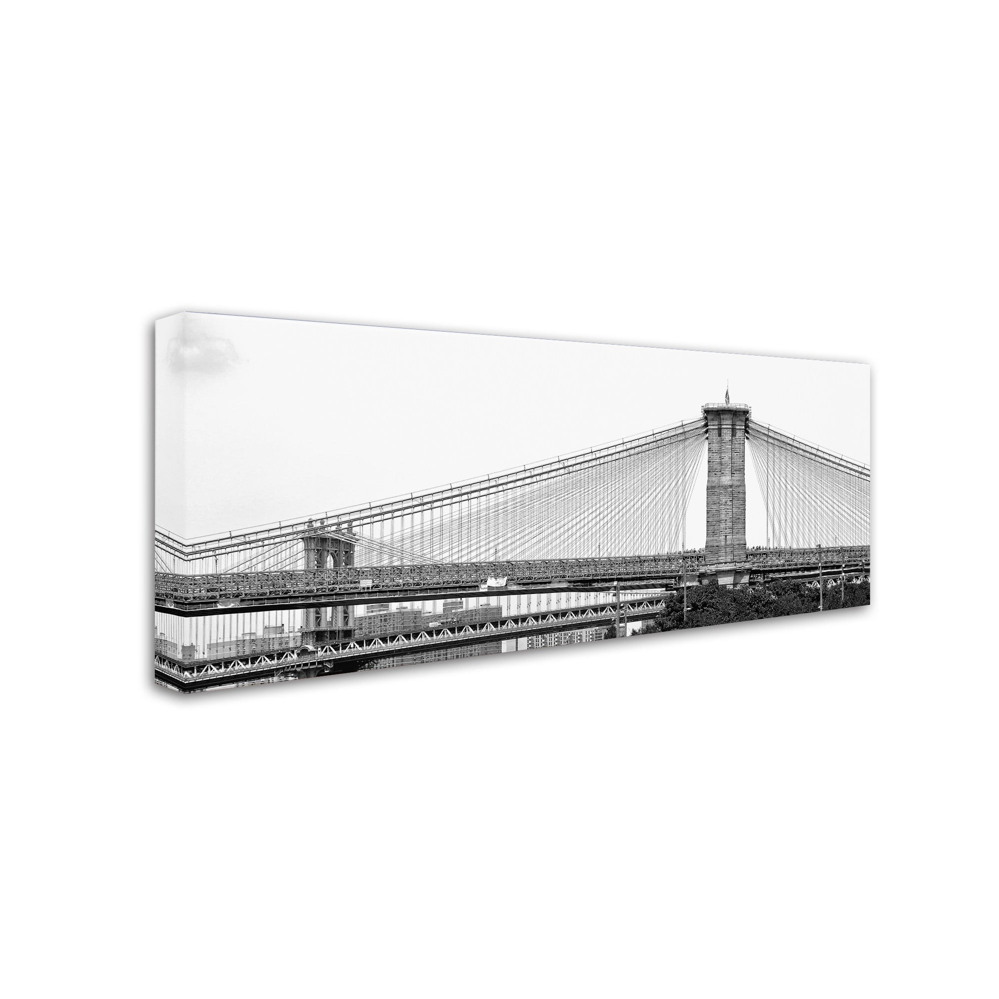 Trademark Fine Art "Brooklyn Bridge 5" Canvas Art by CATeyes