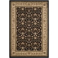 thumbnail image 4 of SAFAVIEH Lyndhurst Sarah Traditional Floral Area Rug, Black/Ivory, 5'3" x 5'3" Round, 4 of 10