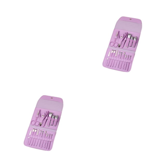 Minnieouse Juego de cortaúñas para el hogar, accesorio profesional para recortar cutículas, Kit de tijeras de manicura de acero inoxidable, Type2 NO2