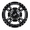 thumbnail image 3 of 4/156 Tusk Beartooth Wheel 12x7 4.0 + 3.0 Machined/Black For Polaris RANGER 570 EFI Full Size 2014-2024, 3 of 8