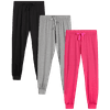 Sweet Hearts Girls' Sweatpants - 3 Pack Lightweight Super Soft Joggers (Size: 5-18)