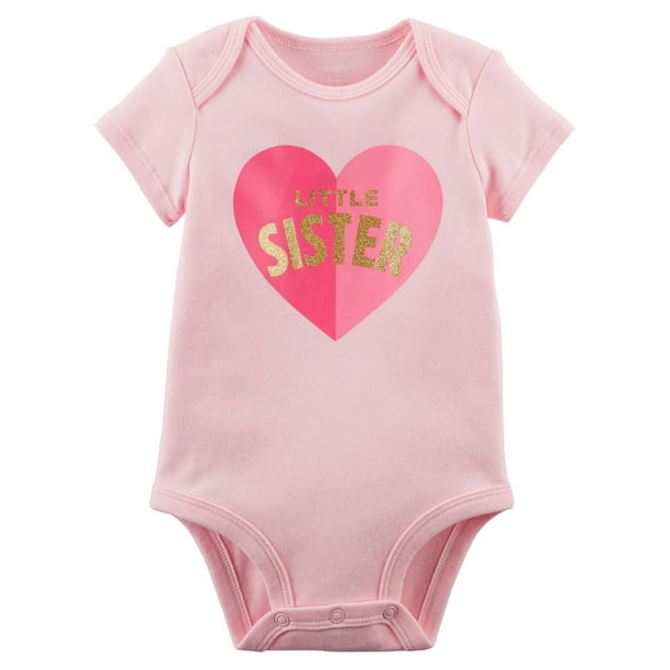 Carter's - Carter's Baby Girls' Little Sister Collectible Bodysuit ...