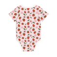 thumbnail image 5 of Balery Floral Strawberr Pattern Baby Climbing Clothes Infant Bodysuit Cute Infant Bodysuit Baby Romper-18 Months, 5 of 7
