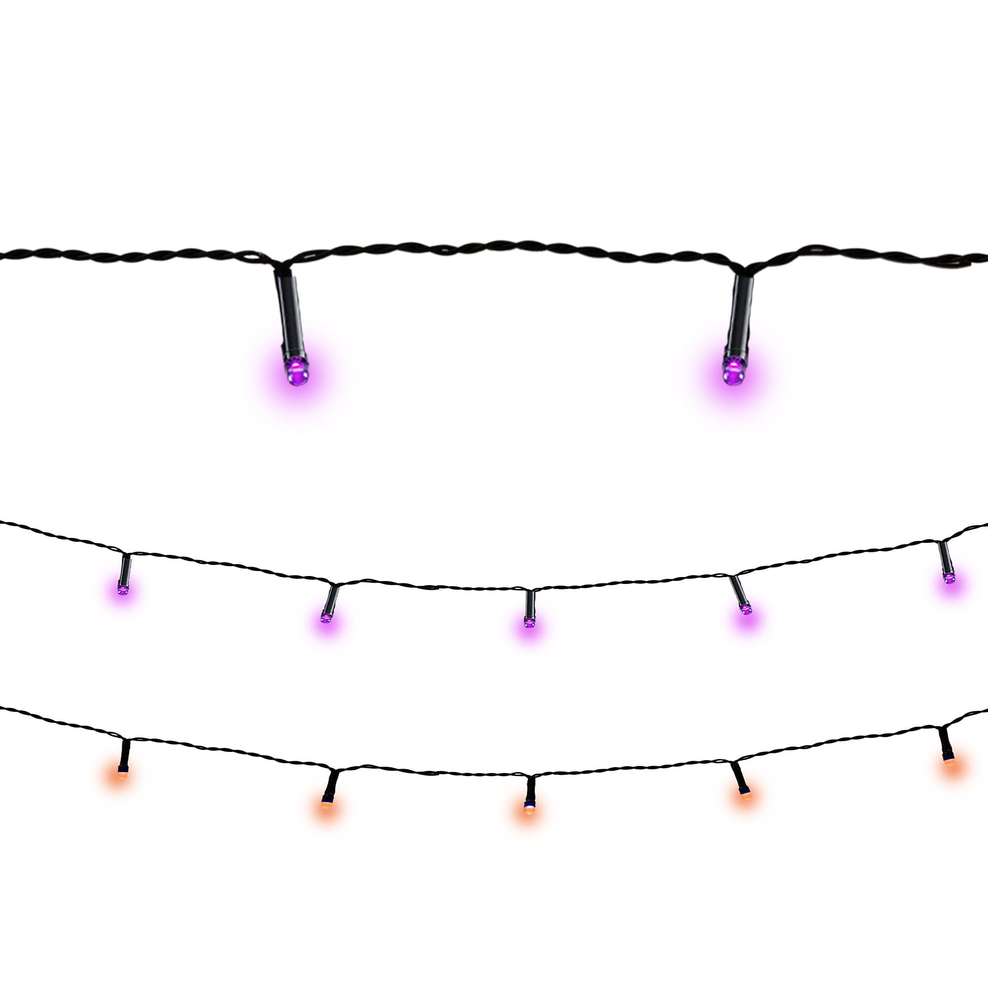 Orange and Purple String Lights Halloween Decorations and Supplies, 47