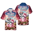 thumbnail image 3 of My Dog Is My Valentine Cute Schnauzer in Gift Box Hawaiian Shirt Breathable Summer Unisex Merch Miniature Schnauzer Dog Lover - 3006, 3 of 6