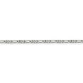 thumbnail image 4 of Auriga Fine Jewelry 925 Sterling Silver 2.5mm Figaro Chain Anklet 10inch for Women, 4 of 6