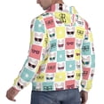 thumbnail image 6 of Picia Cute French Bulldog Pattern Casual Men's Hoodie - Lightweight Hooded Sweatshirt with Kangaroo Pocket, Comfortable Pullover for Everyday, Travel-Small, 6 of 7