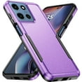 thumbnail image 2 of For Motorola Moto G Stylus 5G 2025 XT2517 Shockproof Hybrid Cell Phone Cover Case + Tempered Glass - Tough Purple, 2 of 6