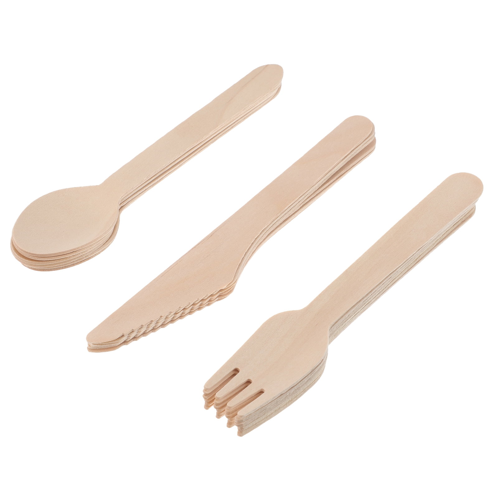 ECO SOUL Plant-Based Compostable Cutlery Set – Forks, Spoons