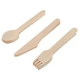 thumbnail image 4 of YSNOOWE Disposable Wood Kitchen Utensils for Family Gathering 6 Sets of 18 Pcs 6.5X1in, 4 of 6