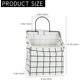 thumbnail image 2 of 2pcs Wall Hanging Storage Bag, Waterproof Over The Door Closet Organizer With Metal Frame, Stylish Hanging Pocket Linen Cotton Pouch Box Containers F, 2 of 4