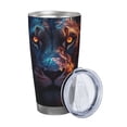 thumbnail image 2 of Balery Forest Cool Lion Pattern 20oz Insulated Car Cup with Dual Drink Lids, Stainless Steel Travel Mug Eco-Friendly and Leak-Proof-Without Straw, 2 of 8