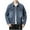 03 Dark Blue, variant on Awdenio Men's Jacket Lightweight Casual Pocket Button Long Sleeves Shirt Flip Collar No Hat Shirt Loose Coat