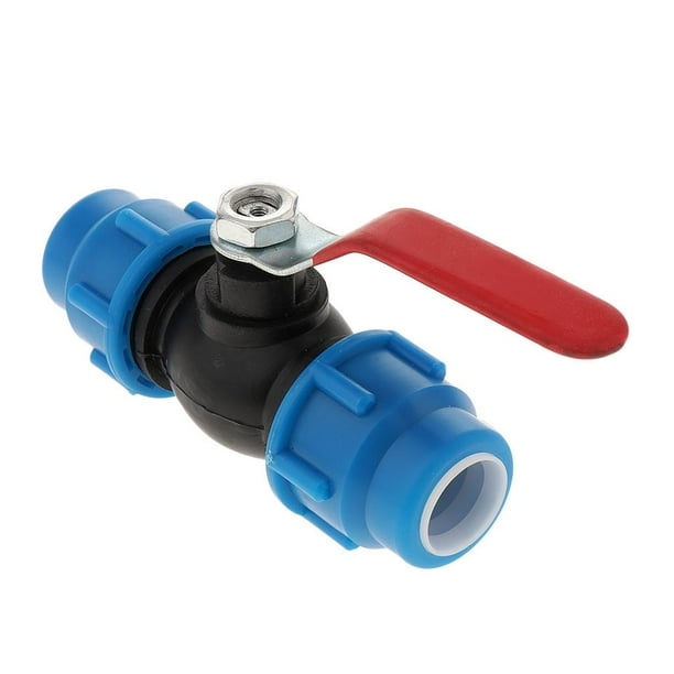 Válvula de Bola Plástico Grifo Llave Agua para Jardín Acuario