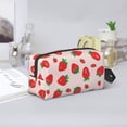 thumbnail image 6 of Uemuo Strawberries Pattern Portable Toiletry Bags with Handle, Waterproof travel Make up Bags for Women, Large Capacity Travel Cosmetic Bags, 6 of 9