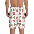 thumbnail image 3 of Kdxio Strawberry Print Mens Sleep Shorts Bottoms Soft Comfy Pajama Wear Pants with Drawstring Pockets, 3 of 7