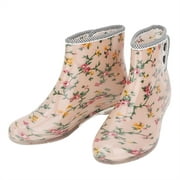 LHCER bottes de pluie imperméables pour femme, bottes de pluie antidérapantes pour femmes, impression antidérapante imperméable pour femmes bottes de pluie chaussures de jardin