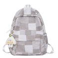 thumbnail image 3 of Mochila de nailon a cuadros versátil de gran venta a la moda 2024 Nueva mochila de viaje versátil de alta calidad y alta capacidad, 3 of 5