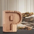 thumbnail image 4 of SDNall Personalized Wooden Name Money Box Wooden Deposit Box Twenty Six English Letters, 4 of 9
