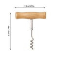 thumbnail image 2 of Binwennn Corkscrew Stainless Steel Opener Key And Portable T Shape Manual Opener Corkscrew For Home Bottles Opener Easy Screw In And Pull Cork Opener Rose from Another Hand to Open Things Foil Bags, 2 of 4