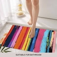 thumbnail image 3 of Colorful Striped Door Mat&nbsp;Indoor Outdoor Entrance,Non Slip Small Rug for Kitchen Bathroom Entryway Rug,Modern Rainbow Abstract Graffiti Art Washable Doormat Floor Mat for Office 18x30 Inch, 3 of 8
