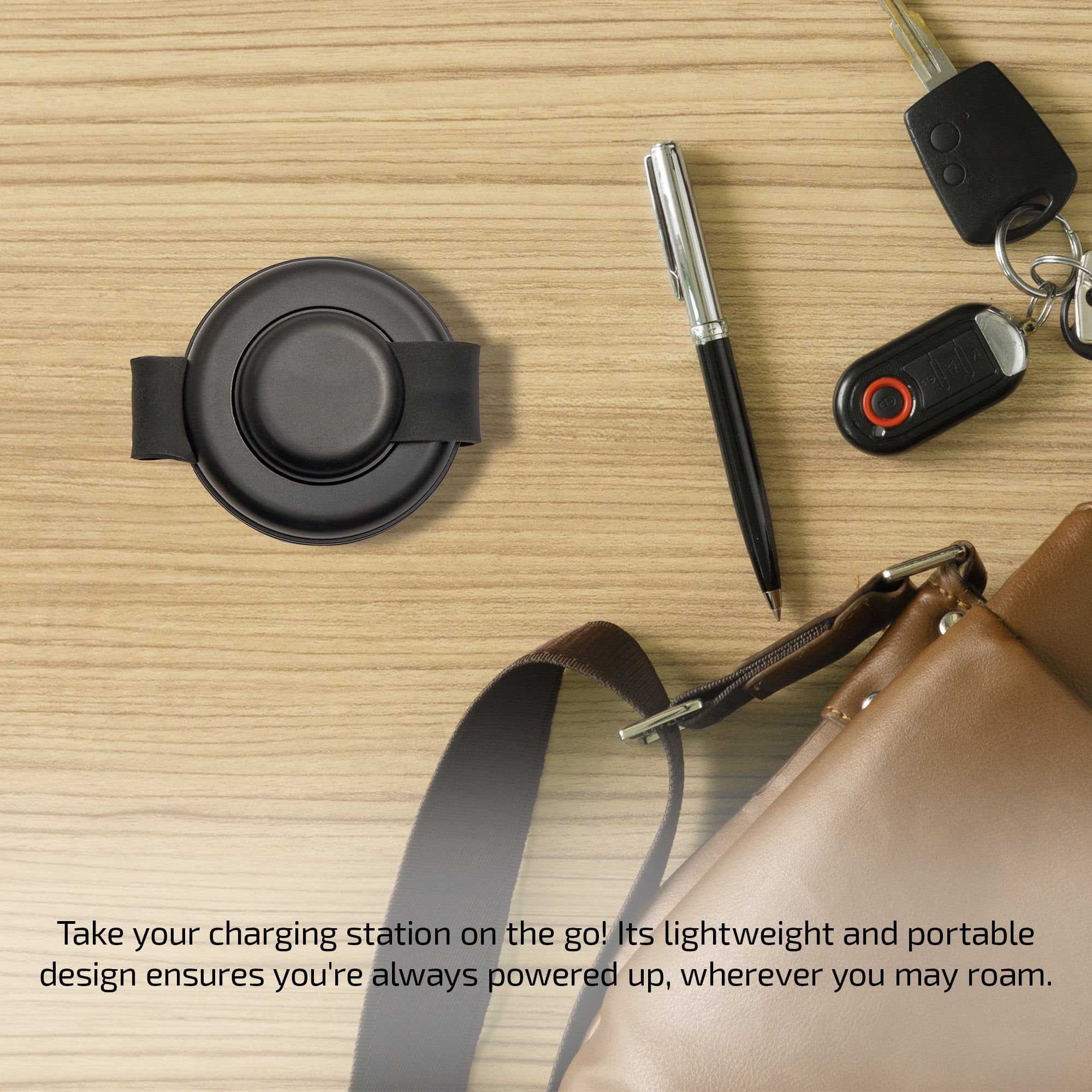 Merkury Innovations 3-in-1 Wireless Charging Station, Fast Magnetic Charger for iPhone, AirPods & Apple Watch, Portable Design