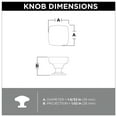 thumbnail image 4 of Franklin Brass P29542z-B1 Parow 1-1/8" Square Cabinet Knob - Black, 4 of 7