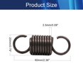 thumbnail image 2 of HUGFEGWE Extended Compressed Spring Wire Diameter 0.10", OD 0.79", Length 2.36" Spring Steel Tension Spring 2pcs for Production Assembly Furniture Mechanism Maintenance 2.5x20x60mm CJB91-24779, 2 of 8
