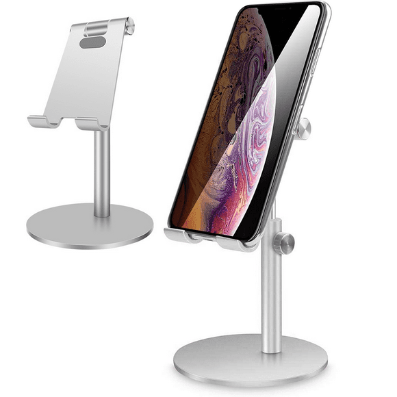 Adjustable Tablet/Phone Stand, Telescopic Adjustable iPad Stand Holder,Universal Multi Angle Aluminum Stand Compatible with iPhone Smart Cell Phone/Tablet/iPad.