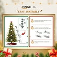 thumbnail image 4 of Matladin 7.5ft Pre-Lit Christmas Tree with 400 Lights, 950 Branch Tips, Realistic Artificial Christmas Tree, Perfect for Holiday, Party Decor, PE&PVC, 4 of 7