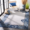 thumbnail image 3 of SAFAVIEH Cabana Elvina Indoor/Outdoor Area Rug, Ivory/Navy, 5' x 8', 3 of 12