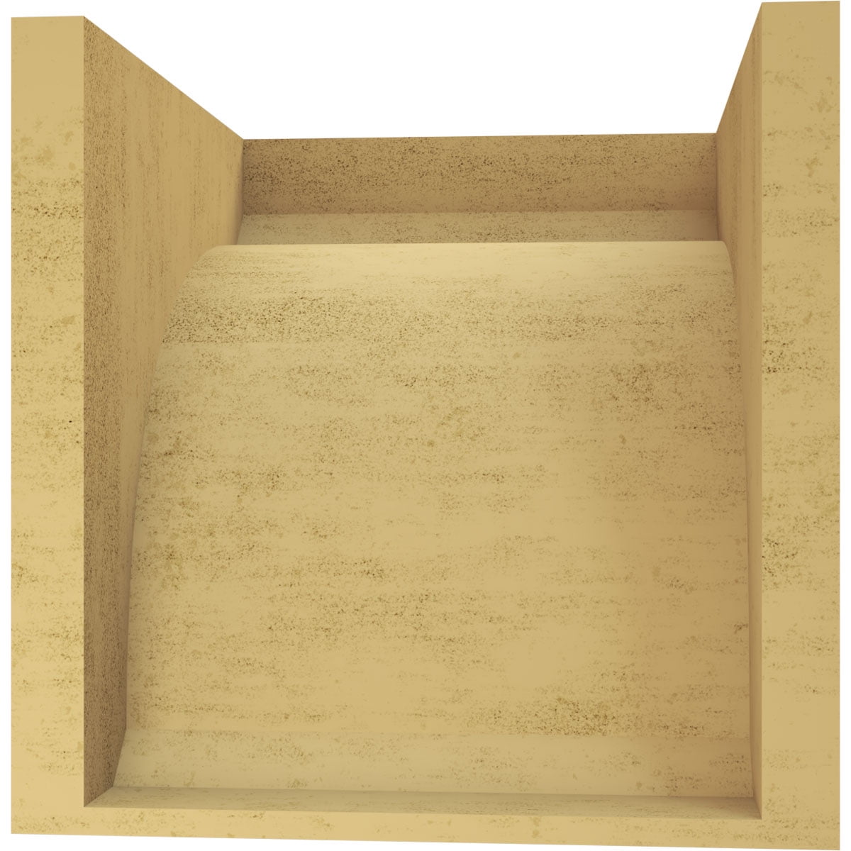 11"W x 11"D x 11"H Wide Legacy Rough Cedar Woodgrain TimberThane Corbel, Primed Tan