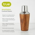 thumbnail image 3 of True Wood Pattern Cocktail Shaker, Party Drink Shaker, Home Bar Gifts, 20oz, 3 of 6
