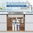 thumbnail image 4 of iSpring RCC1DP Système RO/DI Sans Réservoir avec Pompe, Système de Filtration d'Eau par Osmose Inverse à 5 Étapes de Désionisation, Système RO Sans Réservoir Haute Performance 150 GPD pour Aquarium avec Filtre à Eau DI & Pompe, 4 of 5