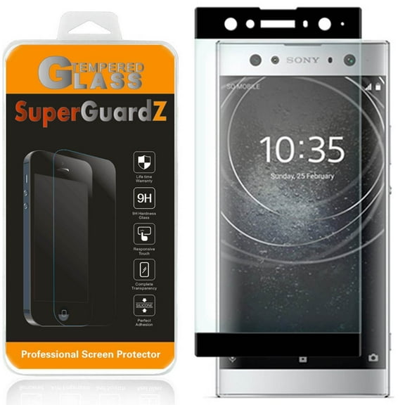 For Sony Xperia XA2 Ultra - SuperGuardZ Full Cover Tempered Glass Screen Protector, Edge-To-Edge, 9H, Anti-Scratch, Anti-Bubble, Anti-Fingerprint