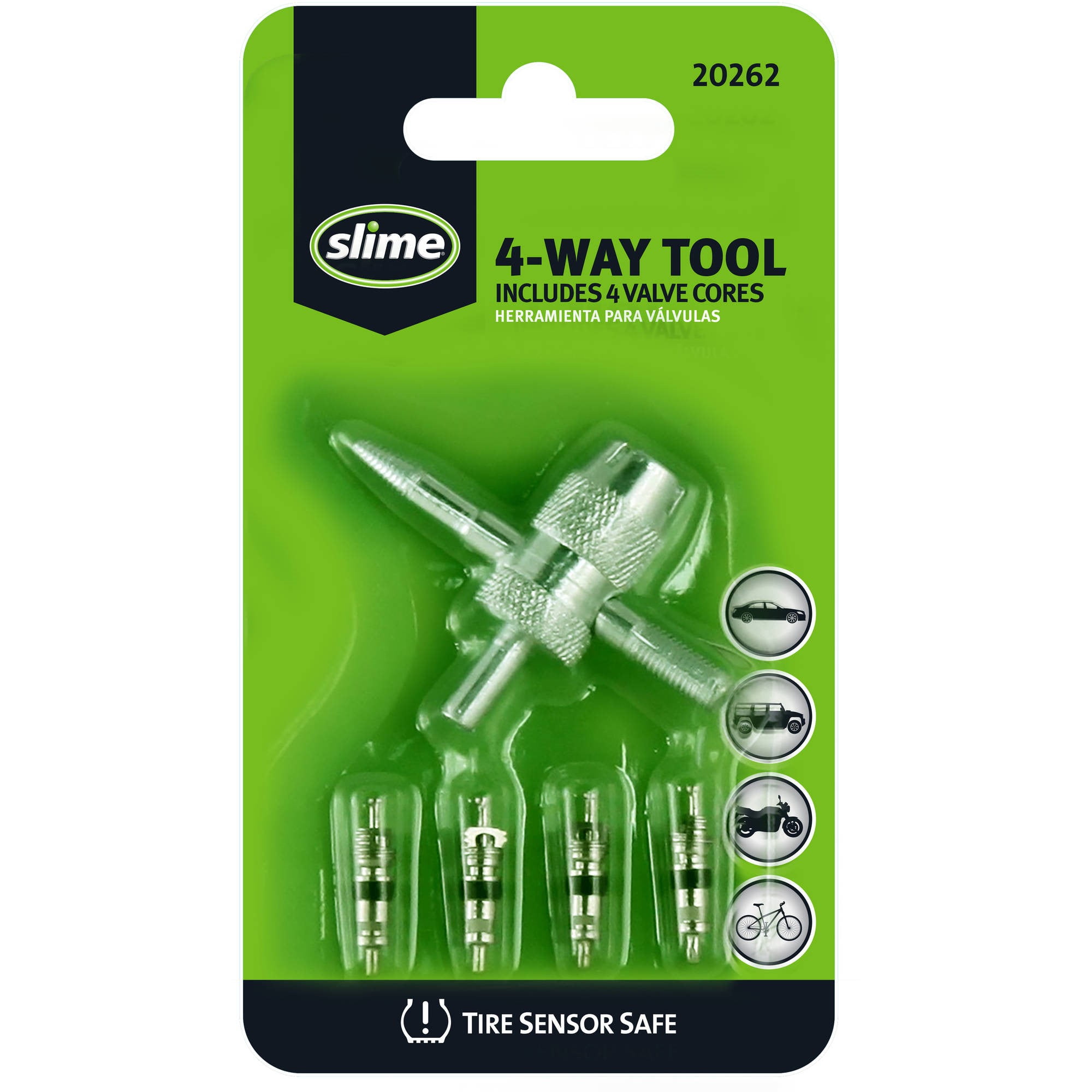 Slime 4Way Tool with Valve Cores 20262
